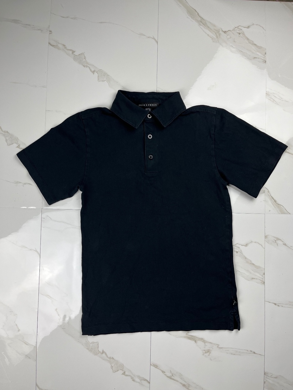 Prim + Preux Black Polo Shirt Size M Casual